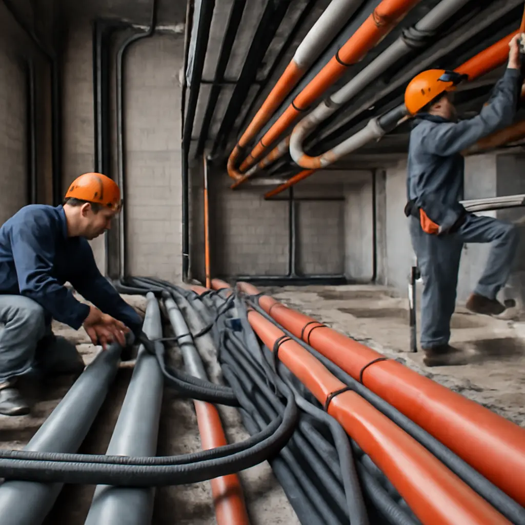 Типовой монтаж инженерных систем на объекте