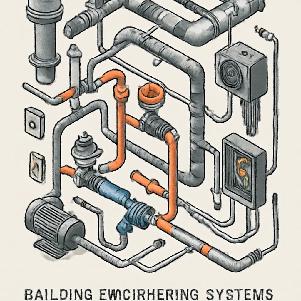 Схема инженерных систем Схематическое изображение инженерных систем в здании